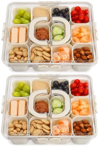 Purilite Select Clear Compartmentalized Snack Box