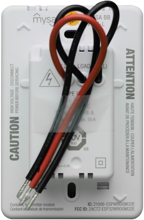 Mysa Smart Thermostat LITE for Electric Baseboard Heaters | 120-240V | Remote Control with 100% Free APP | No Subscription | Easy Install | HomeKit, Alexa, Google Home | Wi-Fi Programmable