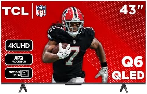 TCL 50-Inch Q65 QLED 4K UHD Smart TV with Google TV (50Q651G-CA, 2024 Model) Dolby Vision, Dolby Atmos, HDR Pro+, Voice Remote, Works with Alexa, Streaming Television