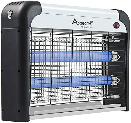 ASPECTEK 20W Electric Indoor Bug Zapper with Extra UV Bulbs – Mosquito and Fly Zapper for Kitchens, Bedrooms, Living Rooms, and Covered Spaces