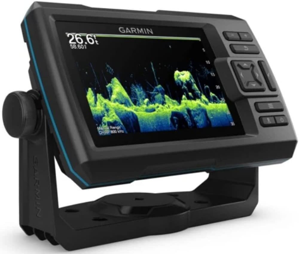 Garmin Striker Vivid 4cv Bundle with Transducer and Protective Cover, 4-inch Color Fishfinder, Vivid Scanning Sonar Color Palettes 010-02550-00