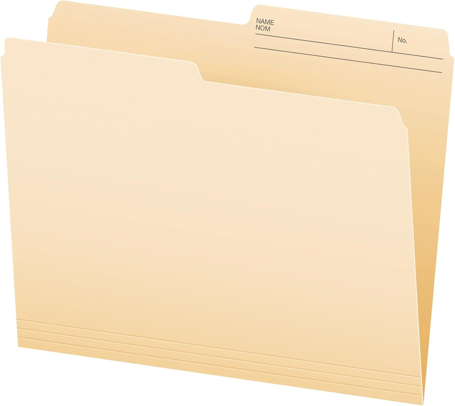 Pendaflex File Folders, 1/2 Cut Tab, Letter Size, Manila, Durable & Tear-Resistant File Organizers, 100/Box for Office, Home & School Filing Systems, Reversible & Eco-Friendly Design
