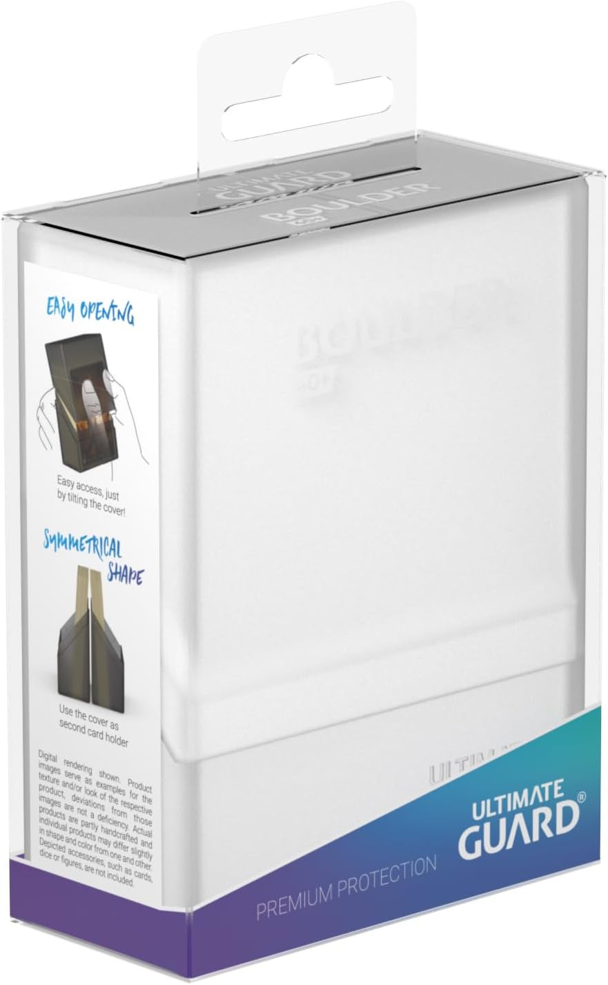 Ultimate Guard Boulder 100+ Classic, Deck Case for 100 Double-Sleeved TCG Cards, Onyx, Secure & Durable Storage for Trading Card Games, Soft-Touch Finish