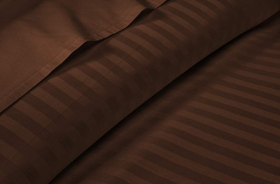 Linen Sheets 100% Egyptian Cotton- Twin-XL Sheet Set 4 Piece- 1000 Thread Count- Fits Upto 18" Deep Pocket- Long Staple Cotton Bedding, Sateen Weave-Light Blue Solid