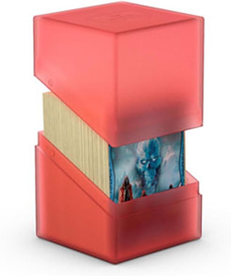 Ultimate Guard Boulder 100+ Classic, Deck Case for 100 Double-Sleeved TCG Cards, Onyx, Secure & Durable Storage for Trading Card Games, Soft-Touch Finish