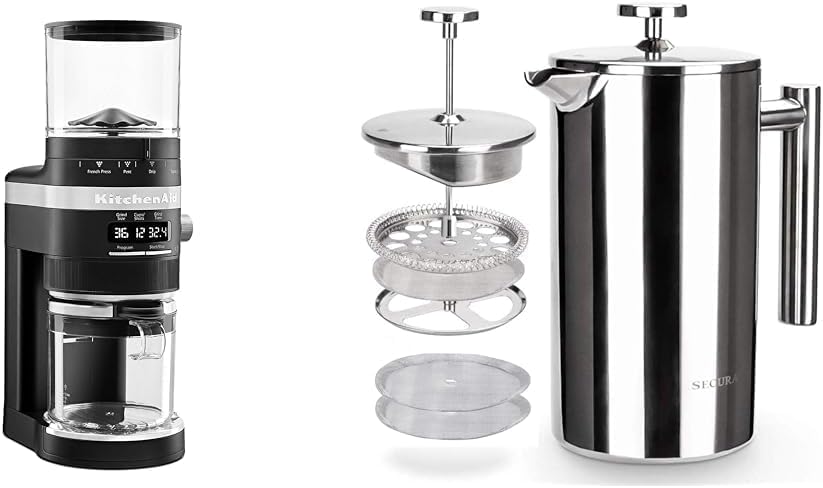 KitchenAid Burr Coffee Grinder, Black Matte, KCG8433BM