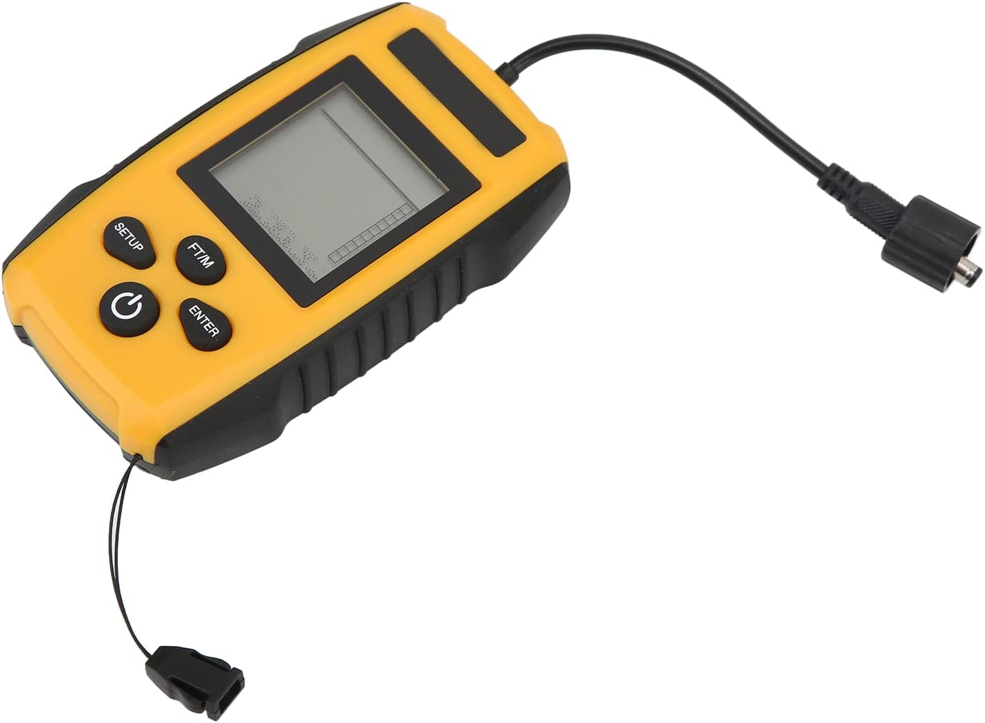 Fafeicy Sonar Fish Finder, Fish Detector, Wired Depth Finder with HD LCD Display, for Boat Fishing Kayak Saltwater