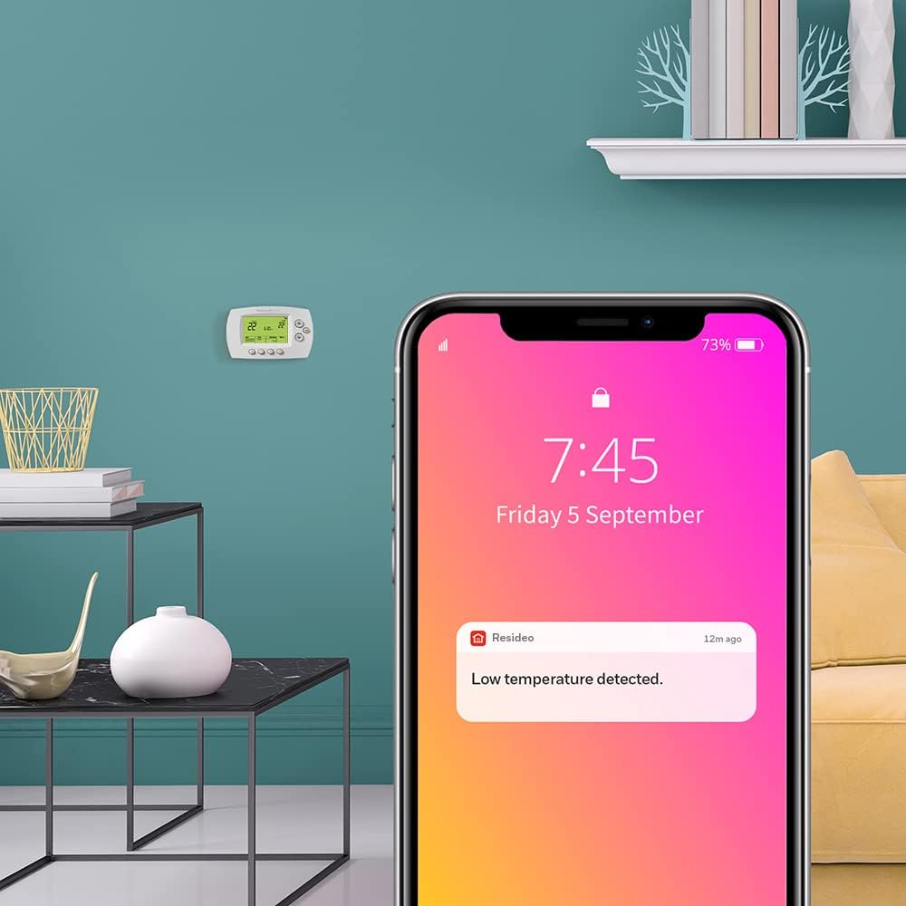 Honeywell Home Wi-Fi 7-Day Programmable Thermostat (RTH6580WF), Requires C Wire, Works with Alexa