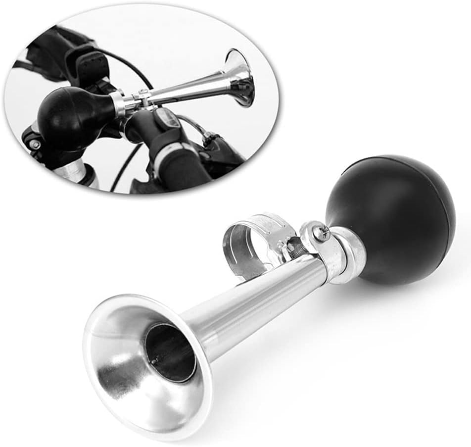 YehVeh 2 Pack Bugle Horn Bike Bell Metal Classic Bicycle Bell Bike Horn Clown Horn Handlebar Mount Rubber Squeeze Air Horns for Mountain Bike Cruiser Bike Toddler Tricycle Kids Bike Children's Bike