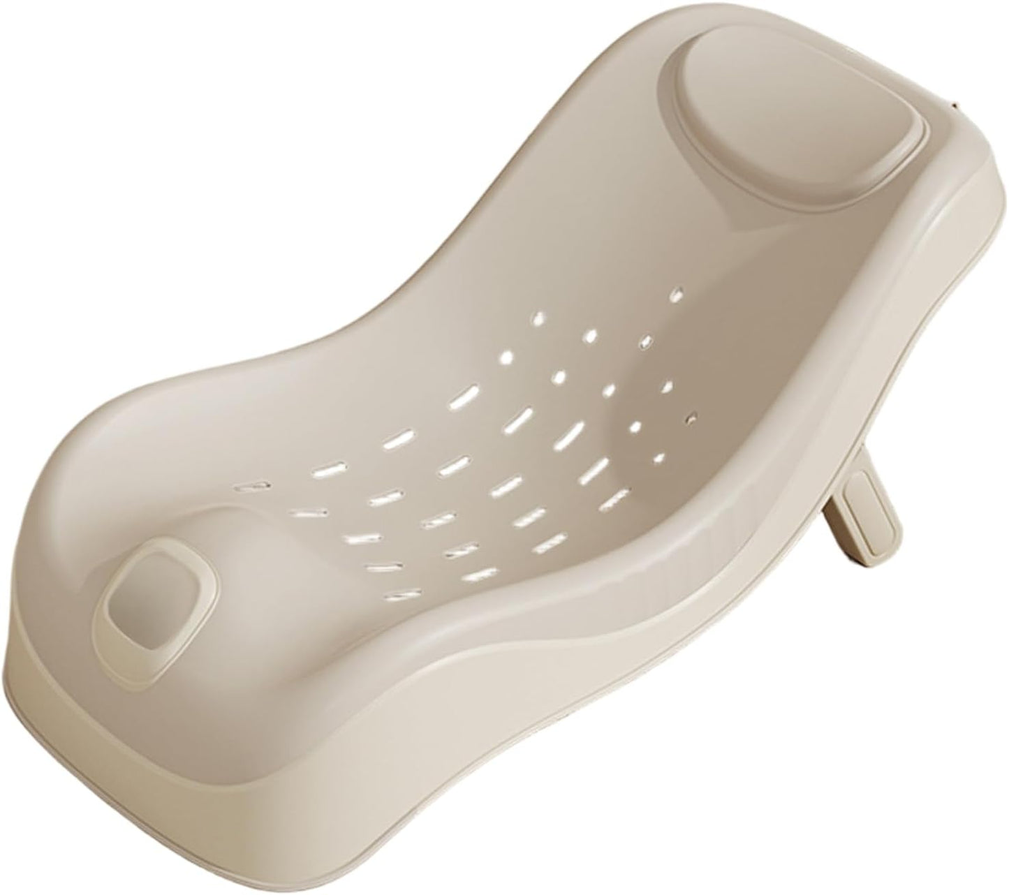 Baby Sink Bath, Adjustable Height Ergonomic Baby Bath Support with Temperature Reminder & Drainage Hole, Foldable Portable Infant Bathtub with Hook for Home Travel, Green, Sink Bather for