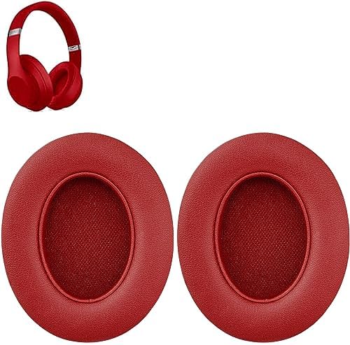 Studio 3 Ear Pads Cushions Replacement Earpads for Beats Studio 2 & Studio 3 Wired & Wireless Headphones,Ear Cushions Memory Foam Earpads with Soft Protein Leather Replacement Parts -White Floral