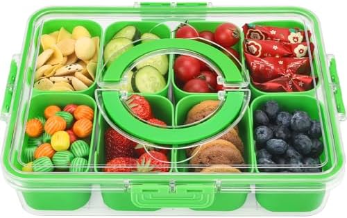 Purilite Select Clear Compartmentalized Snack Box