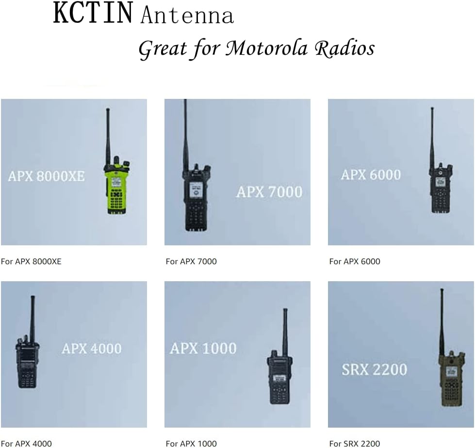 Antenna for Motorola, GPS Antenna Stubby APX 764-870MHz Signal Band and 7-800 GPS (NAR6595A Short Antenna) by KCTIN (1 Pack)