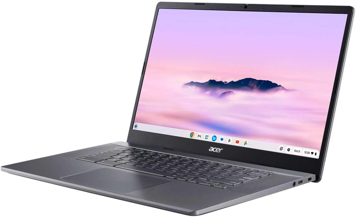 Acer Chromebook Plus Laptop with Google AI | 15.6" LED 1920x1080 Display | Intel Core i3 1215U | 8GB DDR5, 128GB SSD | Chrome OS | CB515-2H-31NY