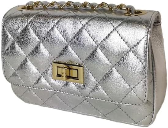 MamaMilano Women/Girls Italian Handmade Genuine Leather Cleo Shoulder Bag/Purse/HandBag/Totebag with Shoulder Strap