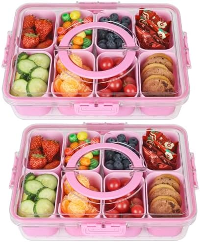 Purilite Select Clear Compartmentalized Snack Box