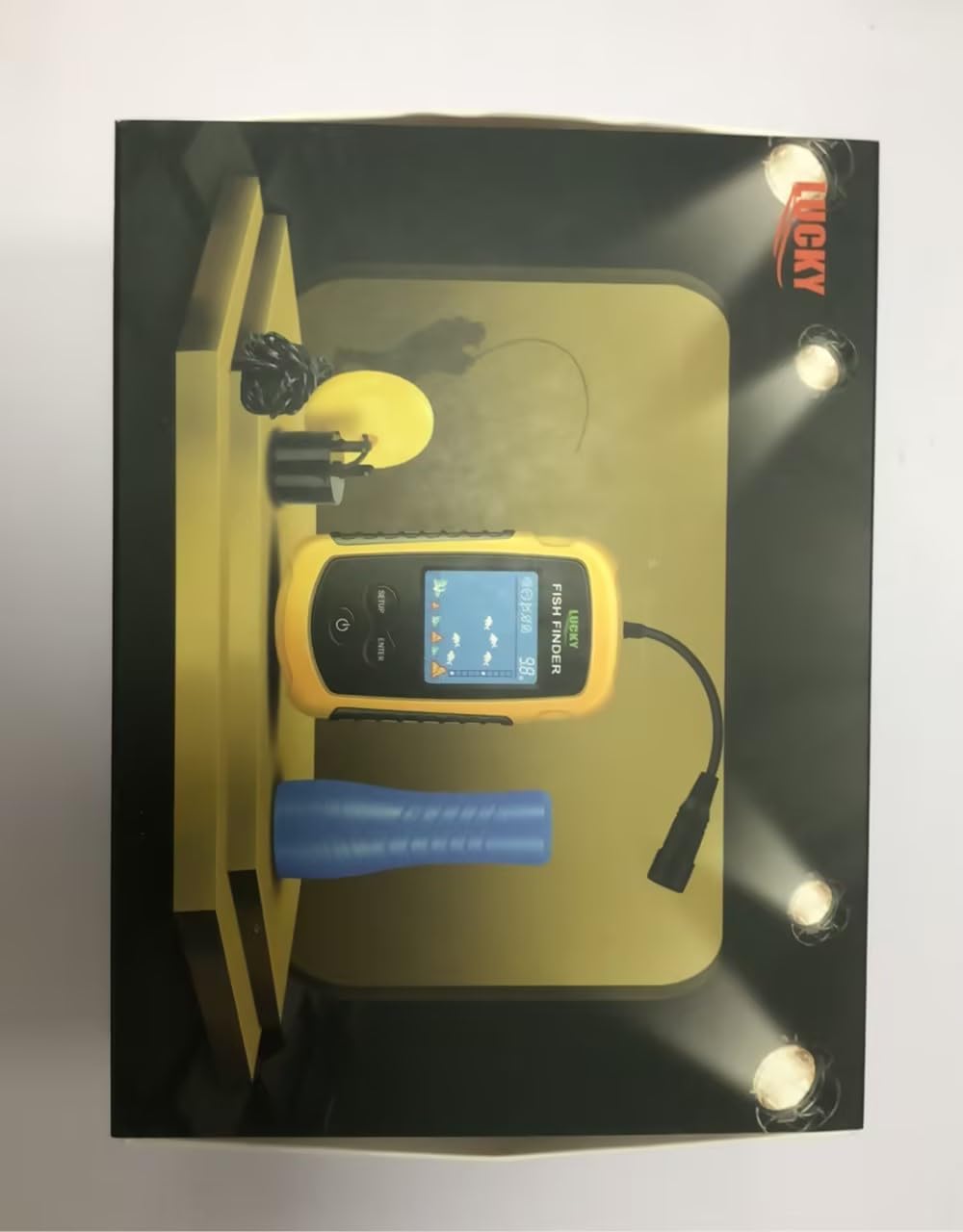 LUCKY Portable Fish Finder for Kayaks Hand held Depth Sounder Fish Detector Depth Finder Fish Finder ice Fishing Boat Fishing Gifts for Men Women