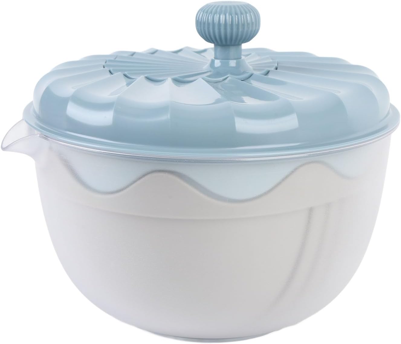Salad Spinner Efficient Vegetable Washer and Salad Chopper for Home Kitchen Food Grade ABS Safe Material (Beige)
