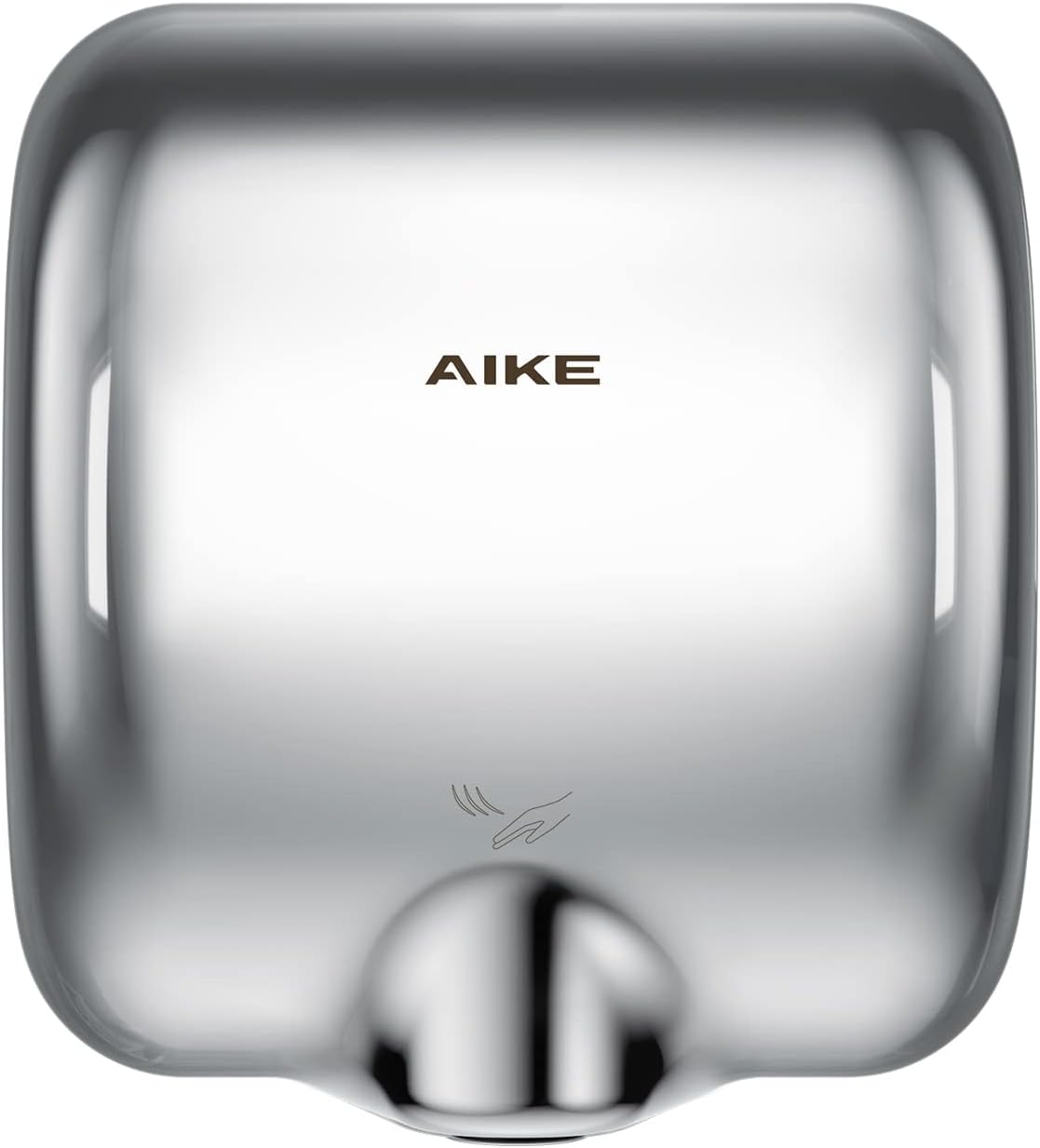 AIKE Surface Mounted High Speed Commercial Hand Dryer CUL Approved 120V 1500W, Brushed Stainless Steel Finish Model AK2800B