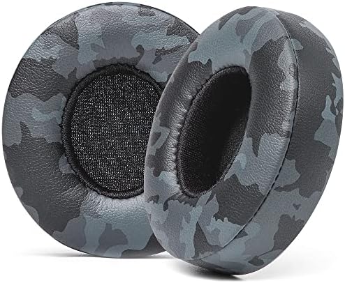 WC Extra Thick Replacement Earpads for Beats Solo 2 & 3 by Wicked Cushions - Ear Pads for Beats Solo 2 & 3 Wireless ON-Ear Headphones - Soft Leather, Luxury Memory Foam, Strong Adhesive | White