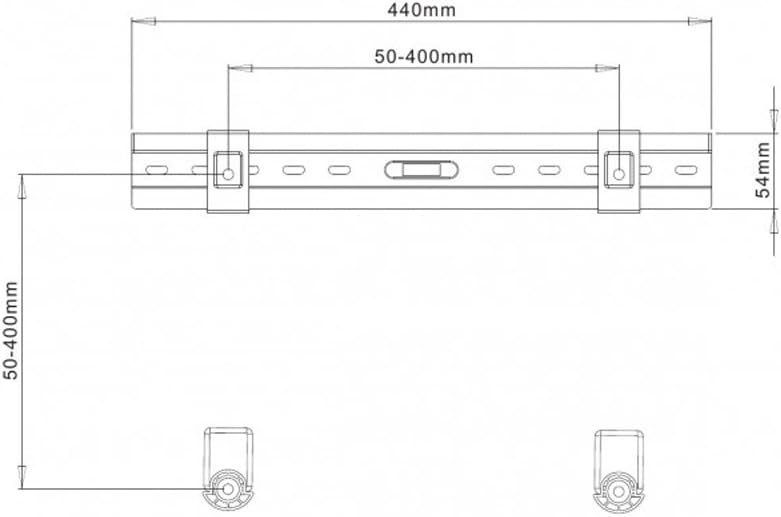 Techly Ultra Slim Fixed TV Wall Mount- 40-65in