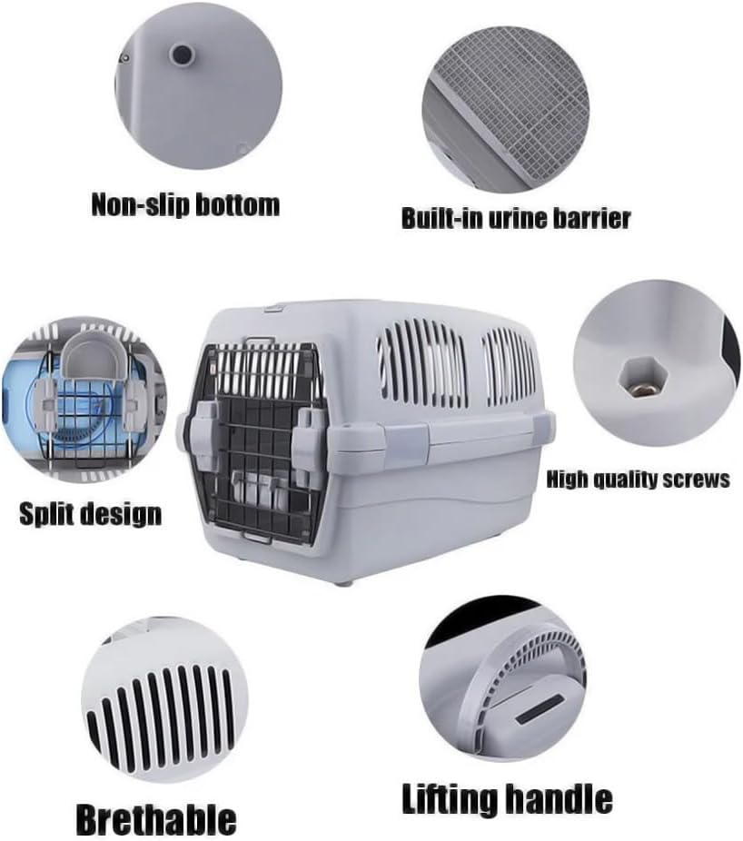 axGear Pet Crate Airline Transport Cage Travel Carrier Dog Cat Traveling Camping