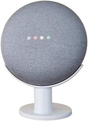 Mount Genie Google Home Mini Pedestal: Improves Sound Visibility and Appearance - Cleanest Mount Holder Stand for Google Mini - Designed in USA (Charcoal)