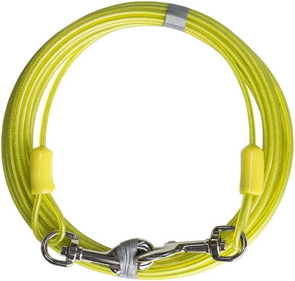 BV Pet Small Tie Out Cable for Dog up to 35 Pound, 25-Feet