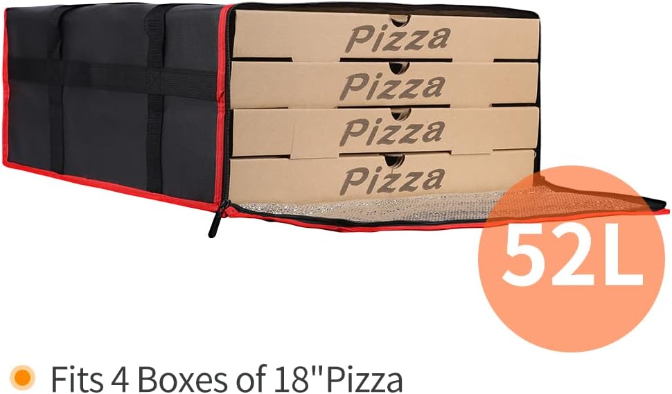 Purilite Select™ Insulated Food Delivery Bag – Extra Large Thermal Carrier for Hot & Cold Food Transport