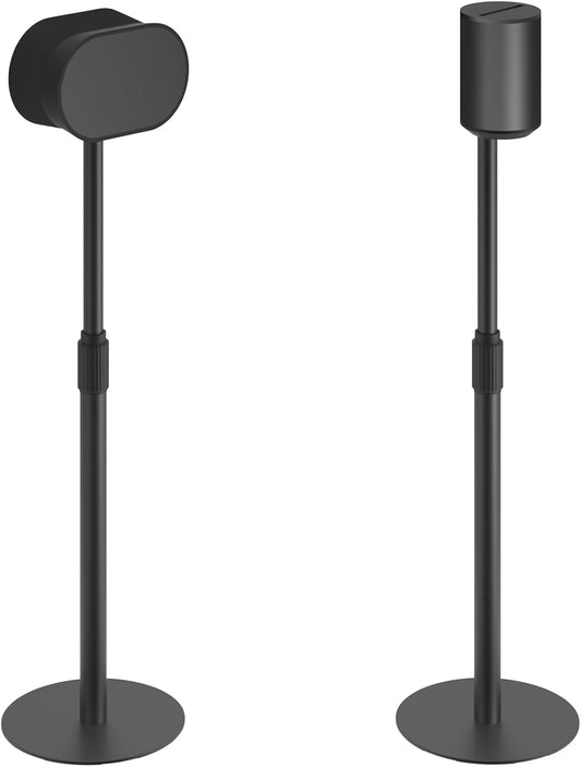 Speaker Stands for SONOS Era-100 and Era-300 - Height Adjustable Speaker Stand up to 42.6'', Concealed Cable Management, Max Load 11lbs, 1 Pair (2 Pack), Black