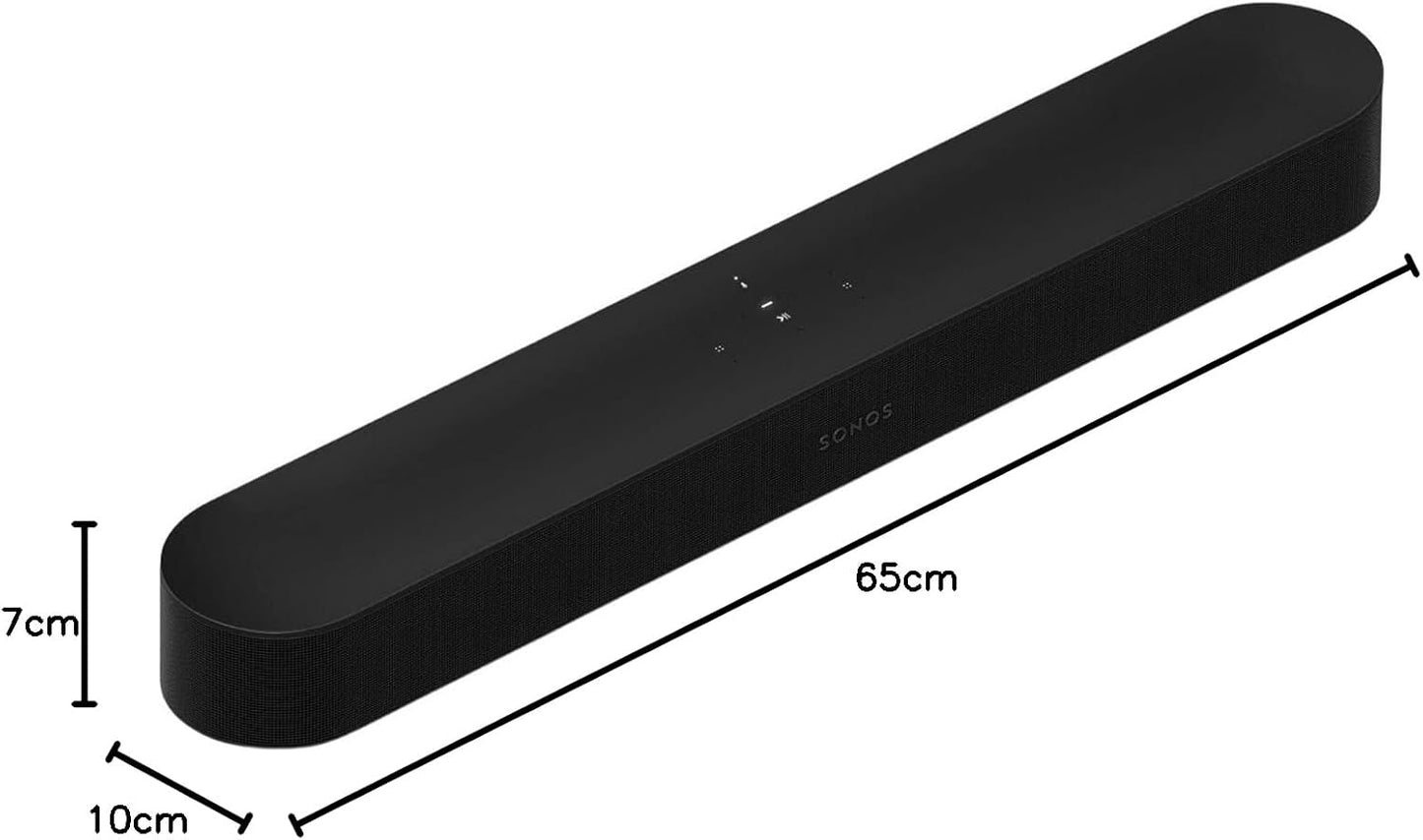 Sonos Beam Gen 2 - Black - Soundbar with Dolby Atmos