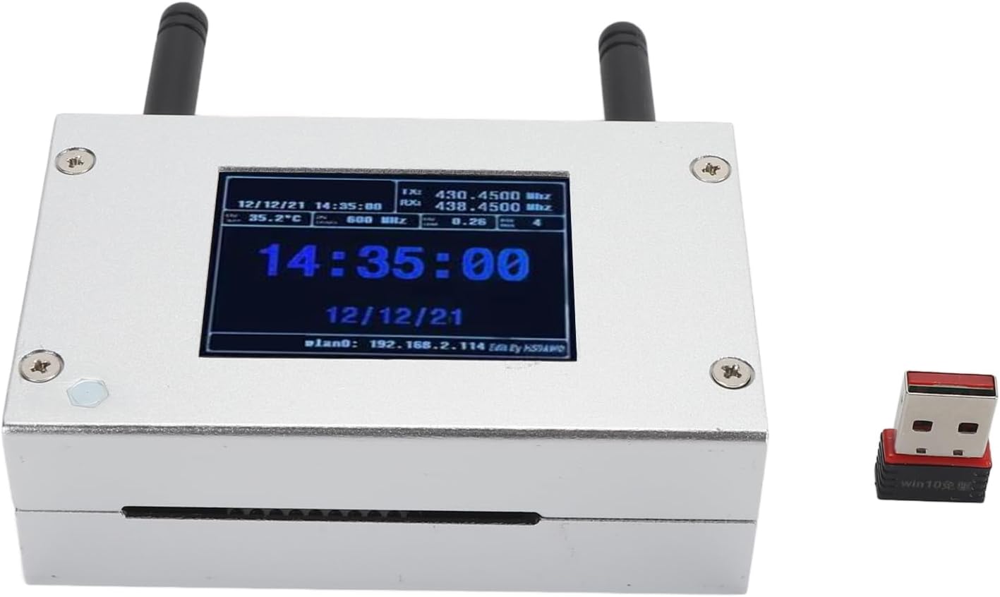 MMDVM Digital Hotspot Board, Multi Mode Digital Voice Modem with 8G Memory Card, Aluminum Housing, Support C4FM DMR DSTAR P25 for HAM Radio