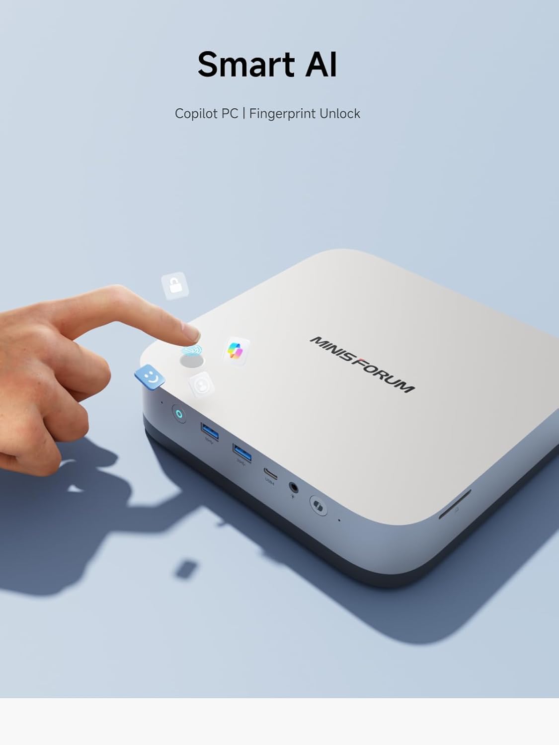 MINISFORUM AI Mini PC X1 Pro AMD Ryzen AI 9 HX370(12 Cores/24 Threads, up to 5.1GHz)&AMD Radeon 890M Mini Gaming Computer,96GB DDR5 2TB PCIe 4.0 SSD, 8K Quad Display,Dual 2.5 LAN/WIFI7/BT5.4/Oculink