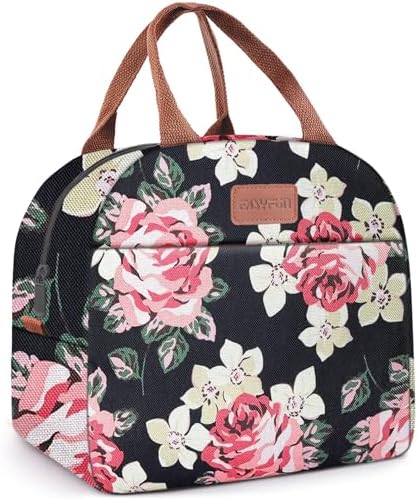 Lunch Bag for Women & Men Adult Insulated Lunch Box, Small Leakproof Cooler Food Lunch Containers Reusable High Capacity Lunch Tote Bags for Work, Travel, Outdoor