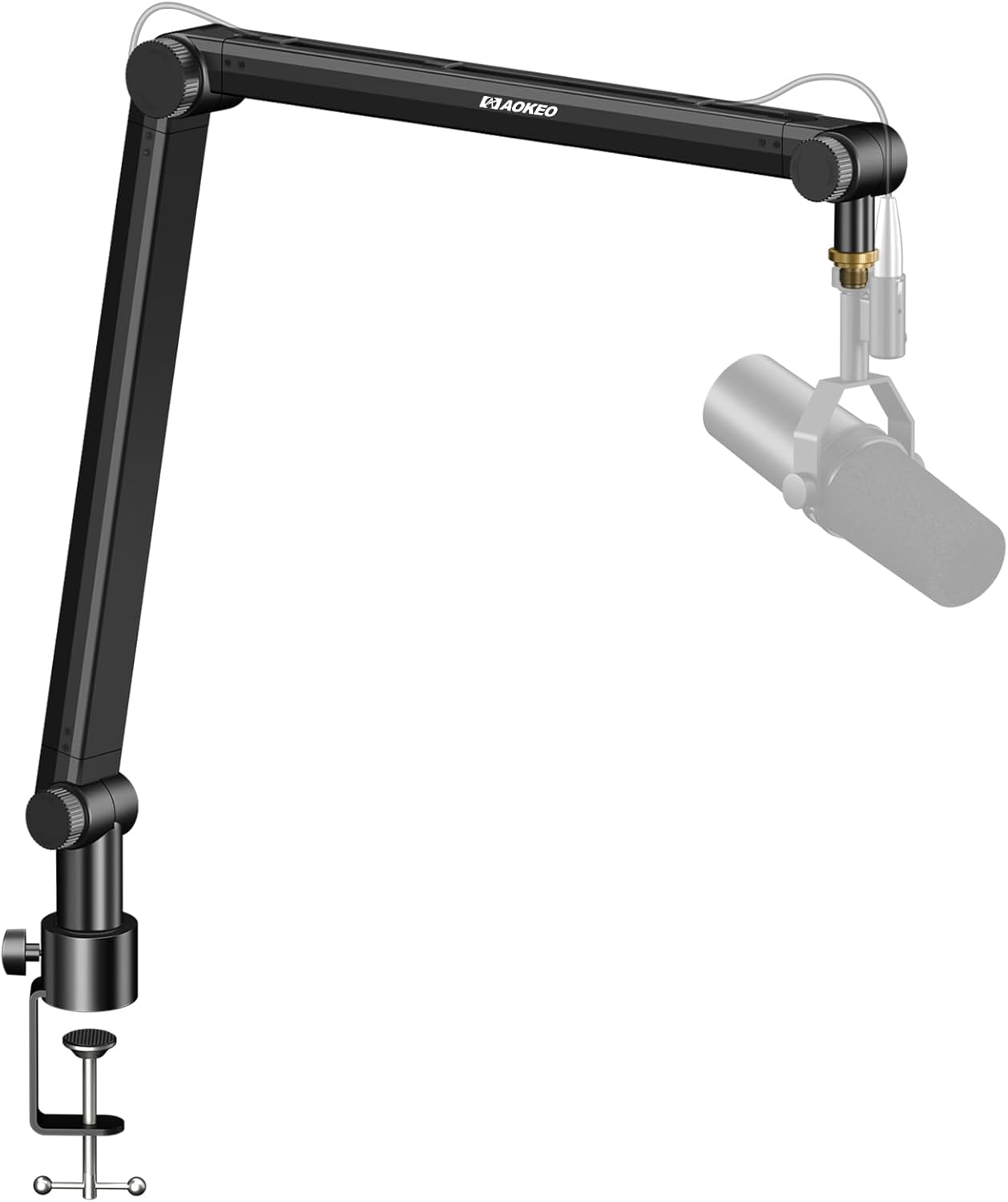Microphone Arm,Aokeo AK-35 Microphone Desk Stand-Microphone Suspension Boom Scissor Arm Stand For Blue Yeti,Blue Snowball iCE,QuadCast,Elgato