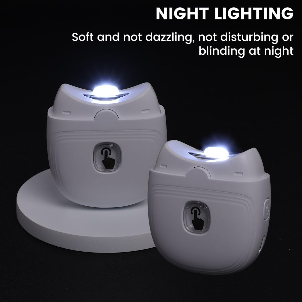 Electric Automatic Nail Clipper Automatic Fingernail Cutter with Nail Scraps Storage 300mAh USB Rechargeable Safety Fingernail Trimmer with LED Light Electric Fingernail Cutter Nail Scissors for Baby Kids Adult (White)