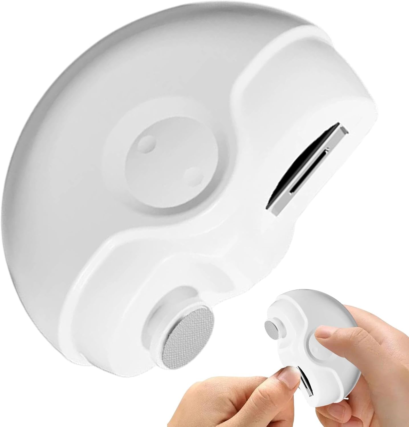 Huvqianu Professional Electric Nail Clippers, Cordless, Rechargeable, Safe for Seniors & Kids, Modern Style, Red, ABS Material
