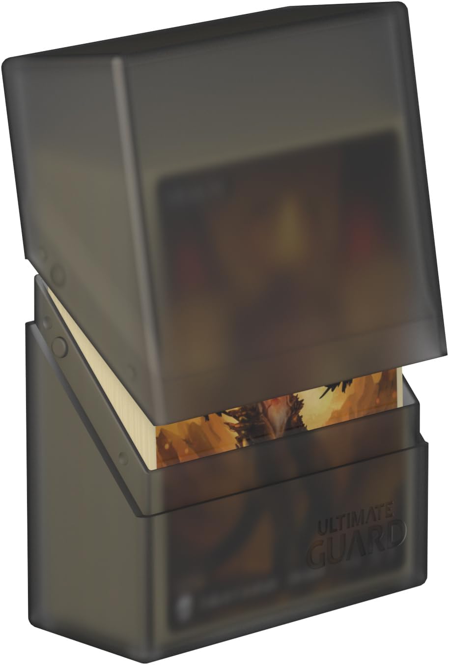 Ultimate Guard Boulder 100+ Classic, Deck Case for 100 Double-Sleeved TCG Cards, Onyx, Secure & Durable Storage for Trading Card Games, Soft-Touch Finish