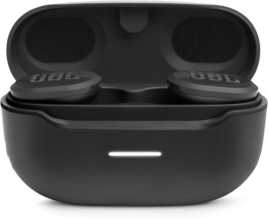 JBL Endurance Race Waterproof True Wireless Active Sport Earbuds, with Microphone, 30H Battery Life, Comfortable, dustproof, Android and Apple iOS Compatible (Black)