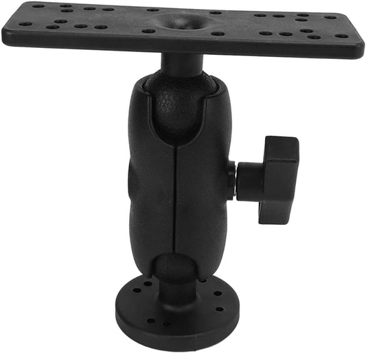 Fish Finder Mount Base, Universal 360 Degree Swivels Kayak Electronic Fish Finder Mount GPS Plate Rotating Supporter for GPSMAP