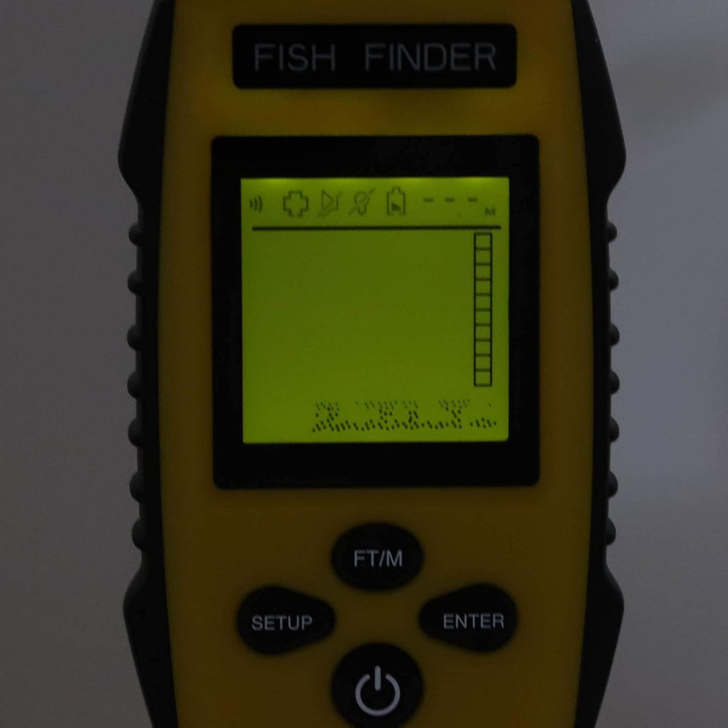 Generic Portable Fish Finder, Kayak, Boat Wired Handheld Fish Depth Finder LCD Display, Sonar Sensor for Lake Sea Ice, 100M/328Feet Detection Range