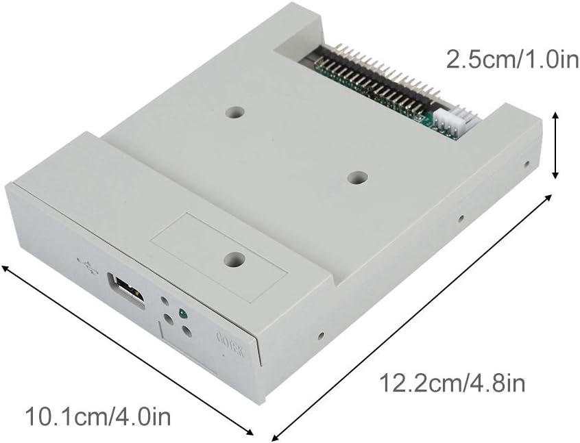 SSD Floppy Drive,Tangxi SFR1M44-U 3.5in 1.44MB USB SSD Floppy Drive Emulator+CD Screws,Plug and Play,Easy to Install,Gray