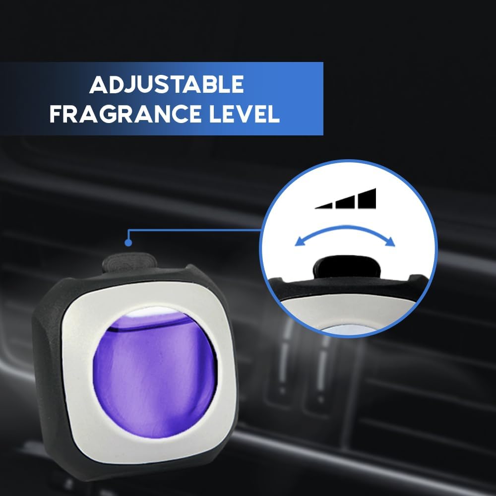 Air Jungles New Car Scent Car Air Freshener Clip, 6 Car Freshener Vent Clips, 4ml Each, Long Lasting Air Freshener for Car, Up to 180 Days Car Refresher Odor Eliminator