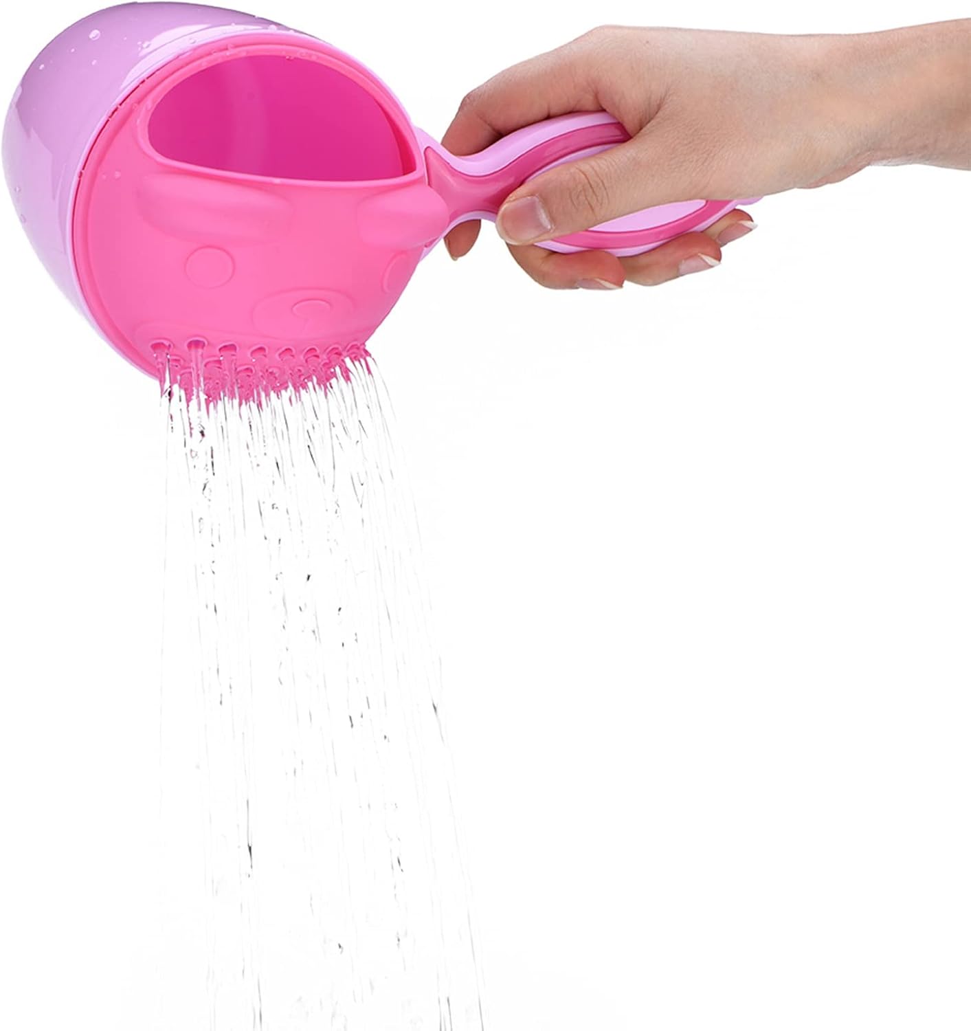 Qiilu Bath Rinse Cup Baby Shampoo Cup Cute Kid Wash Hair Bathing Flusher Eye(Green) ()