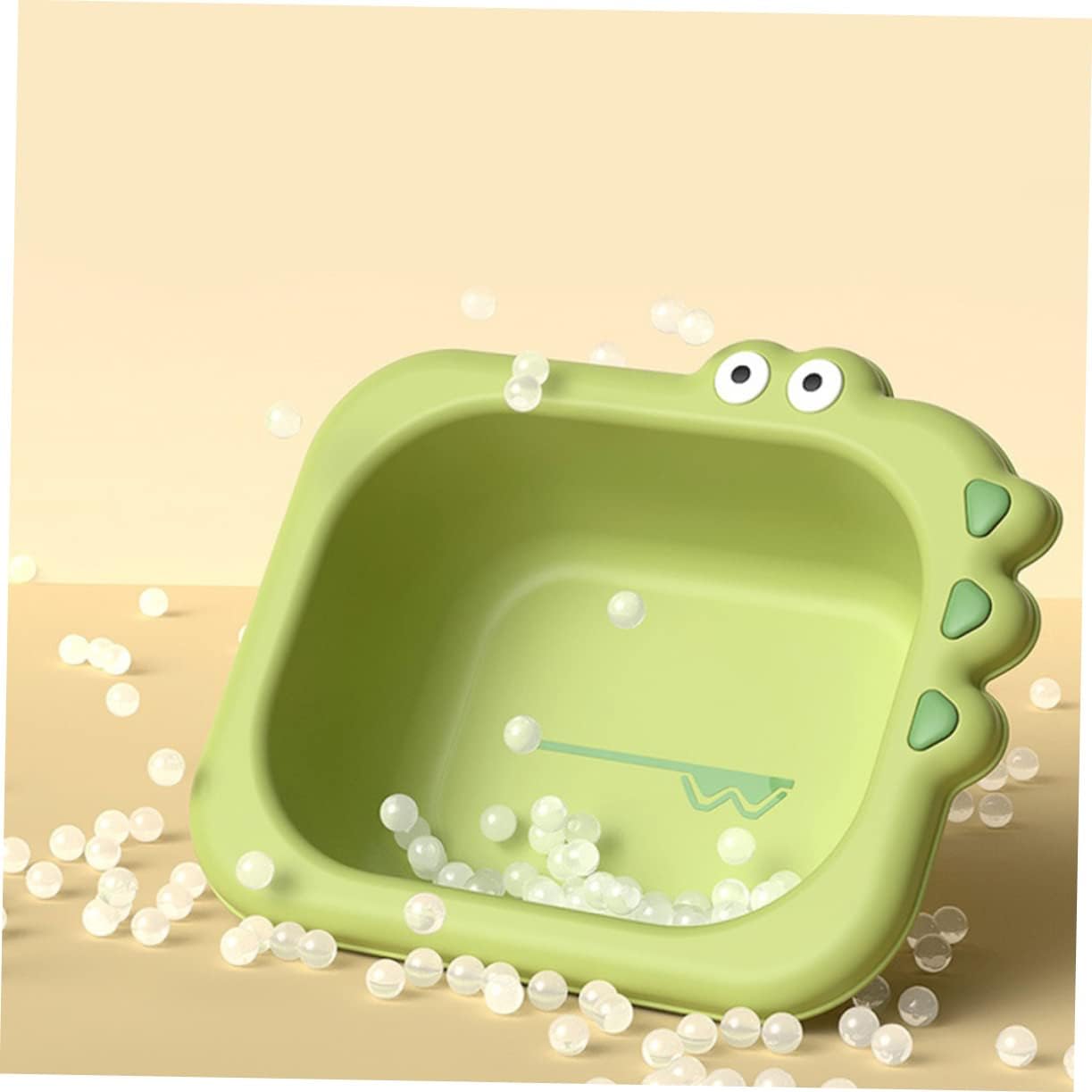 ERINGOGO Large Green Baby Wash Basin for Infants Portable Cartoon Boys and Girls Bath Tub Suitable for Newborns and Toddlers