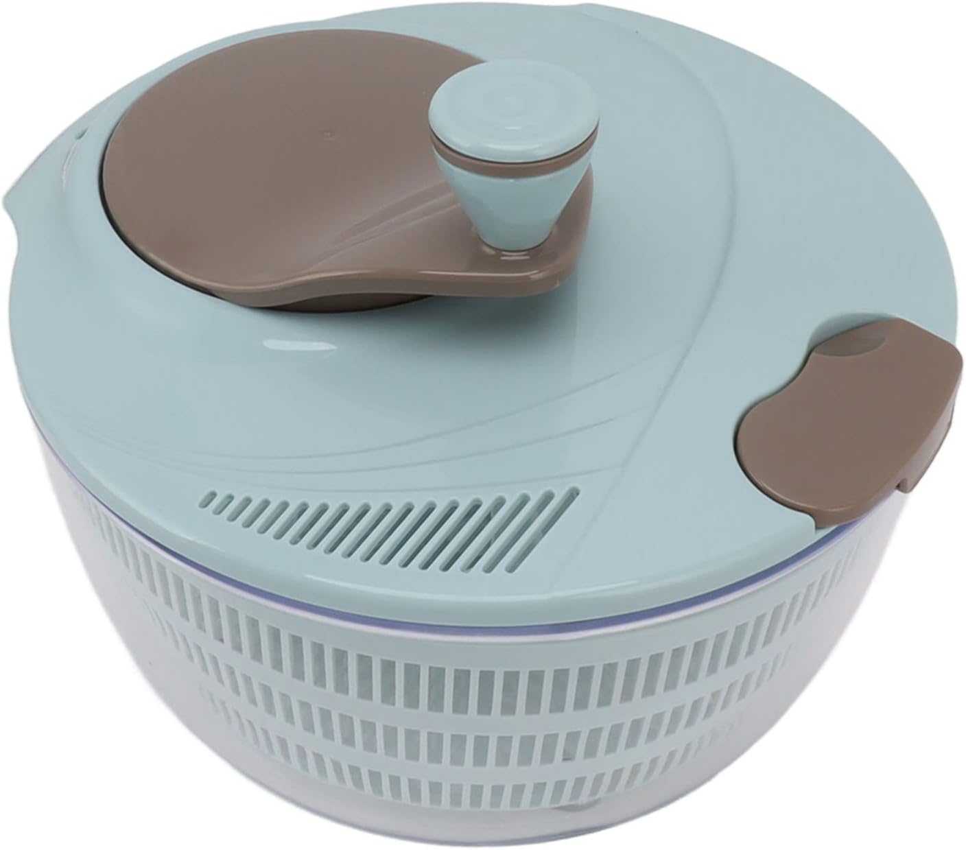 Haofy Plastic Salad Spinner Fast Mixing Salad Dehydrator for Kitchen, Spinners for Vegetables and Fruit (Blue)