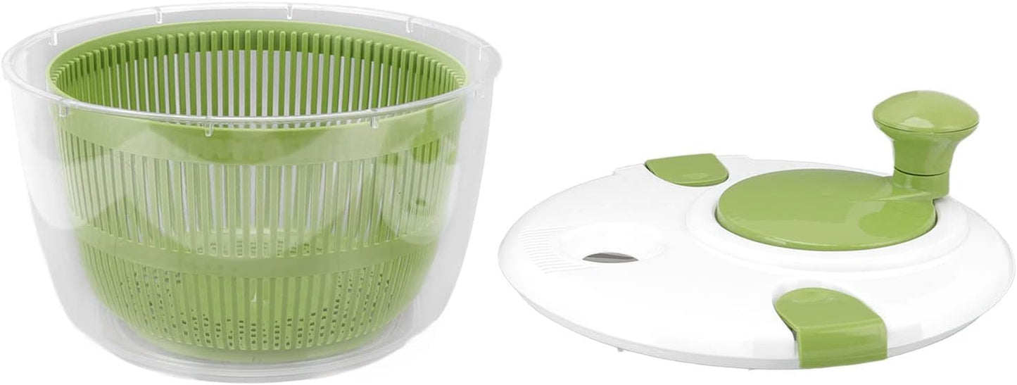 QANYEGN Salad Spinner, Hand Cranking Vegetable Spinner, Multifunctional Lettuce Greens Dryer, for Kitchen Tool