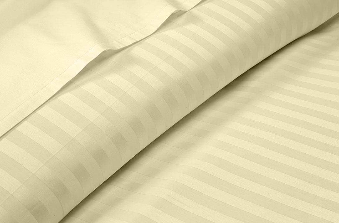Linen Sheets 100% Egyptian Cotton- Twin-XL Sheet Set 4 Piece- 1000 Thread Count- Fits Upto 18" Deep Pocket- Long Staple Cotton Bedding, Sateen Weave-Light Blue Solid