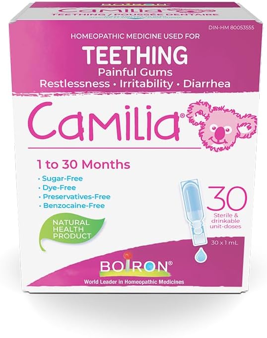 Boiron Camilia Baby Teething Relief Medicine, 30 Count (Pack of 1)