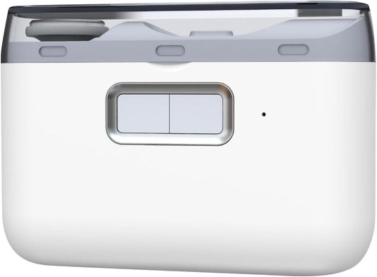 Generic Automatic Electric Nail Clipper Electric Toenail Clipper 2 in 1 Cutting and Grinding Automatic Nail Clipper Electric Nail Clippers for Kids Adults Elderly, White - PuriLite